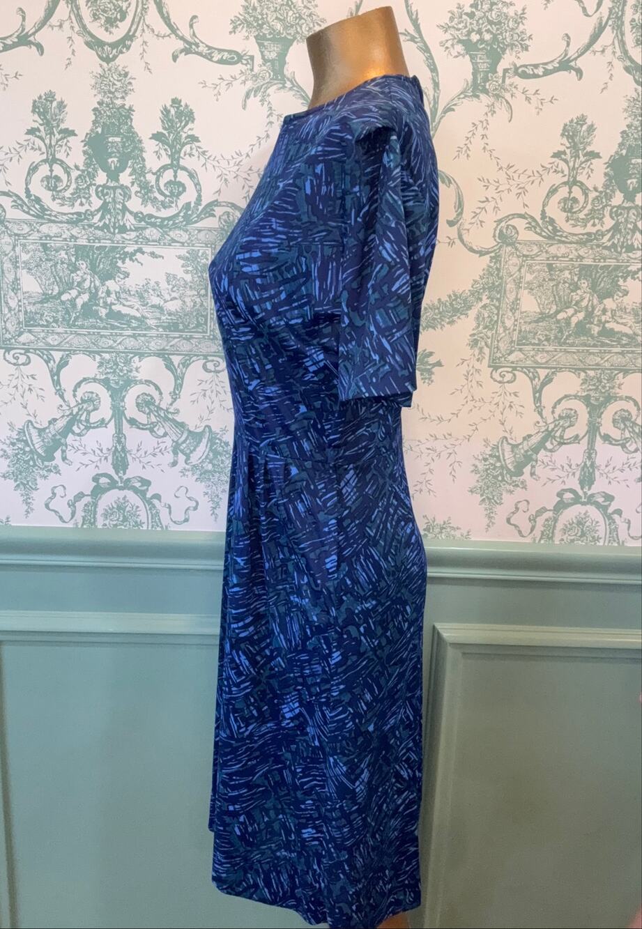 Vintage 1960s Abstract Print Day Dress Sony Pictures Studio Costume Provenance⁠